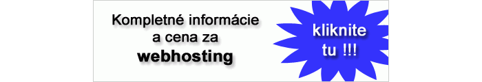 Kompletné informácie a cena za Webhosting & Web Hosting